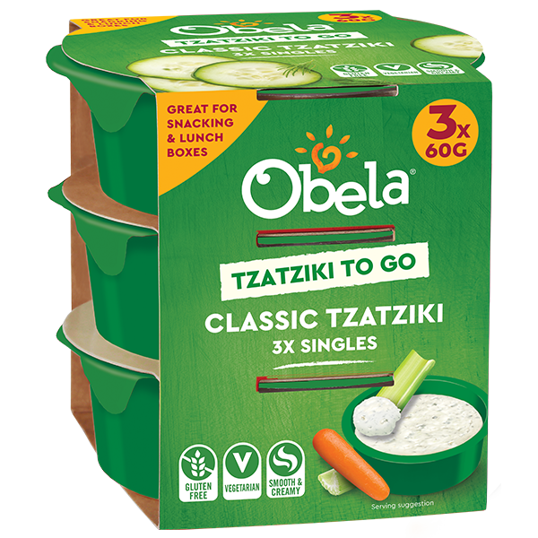 Obela Classic Tzatziki Singles 3x60g