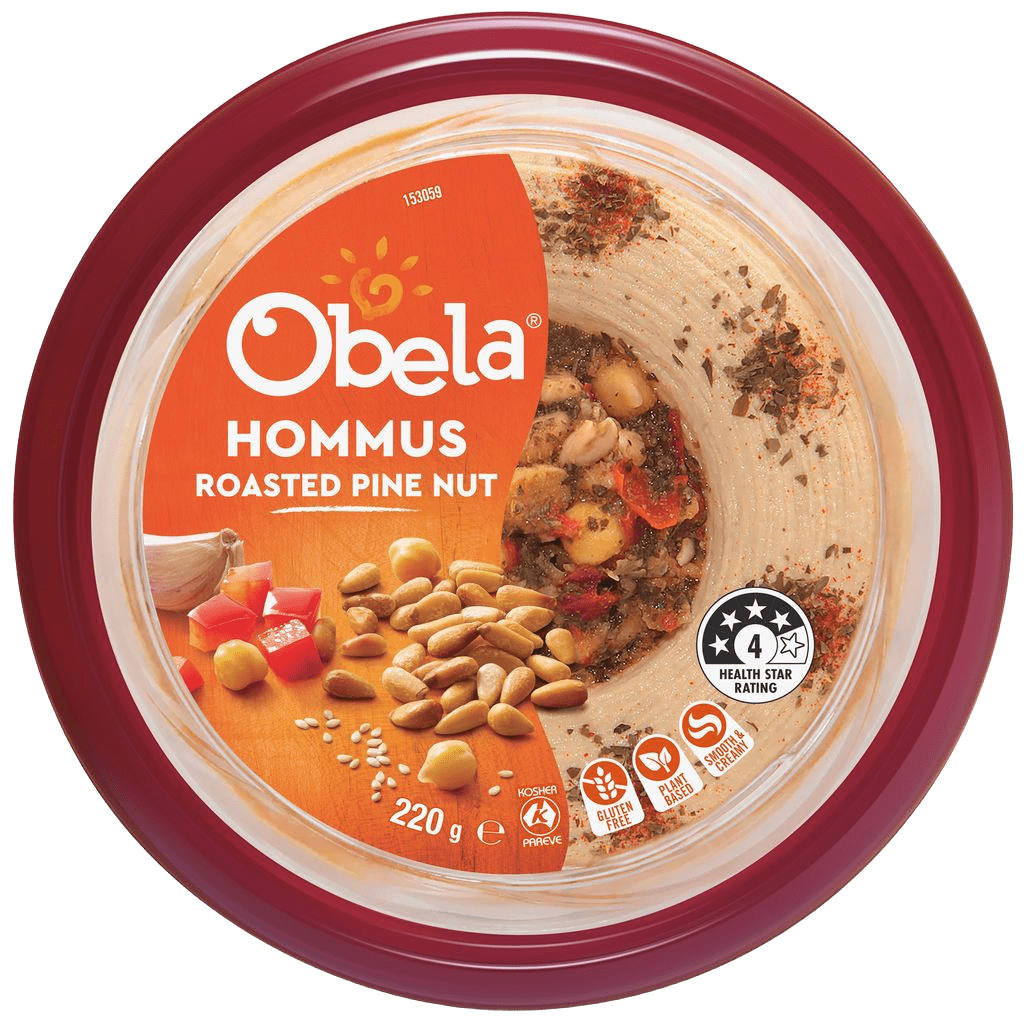 Obela Roasted Pine Nut Hommus 220g
