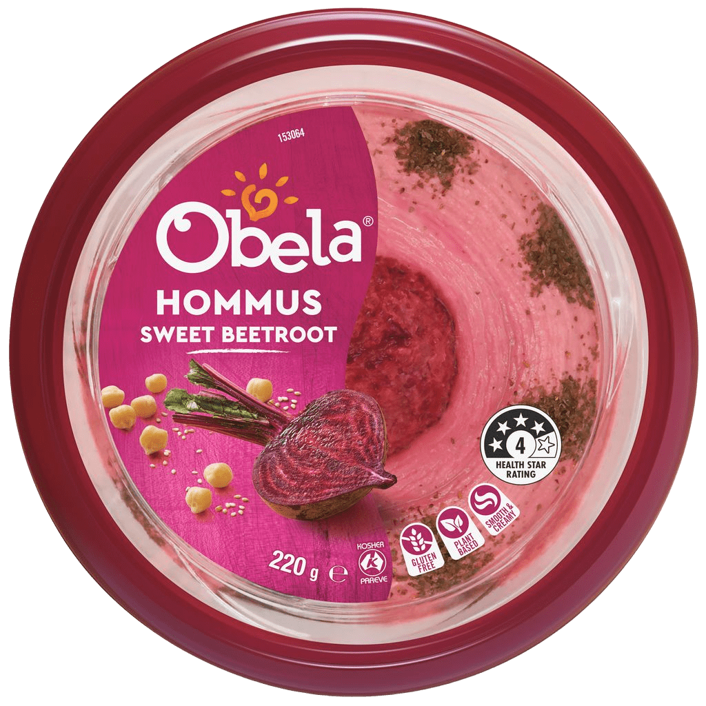 Obela Hommus Garnished Sweet Beetroot 220g